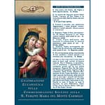 Foglio per la Celebrazione Eucaristica nella Commemorazione Solenne della B. Vergine Maria del Monte Carmelo
