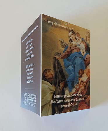 Pagellina per l'imposizione dello Scapolare